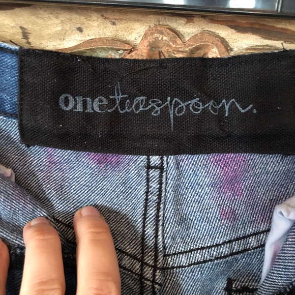 One Teaspoon Shorts Pink/Purple & Blue 
Tie Dye 25 - Picture 3 of 10